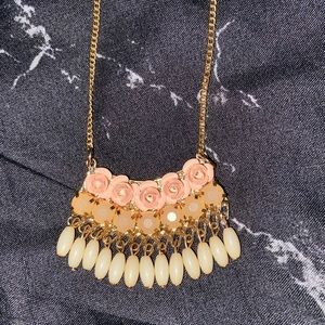 Charming Charlie floral necklace